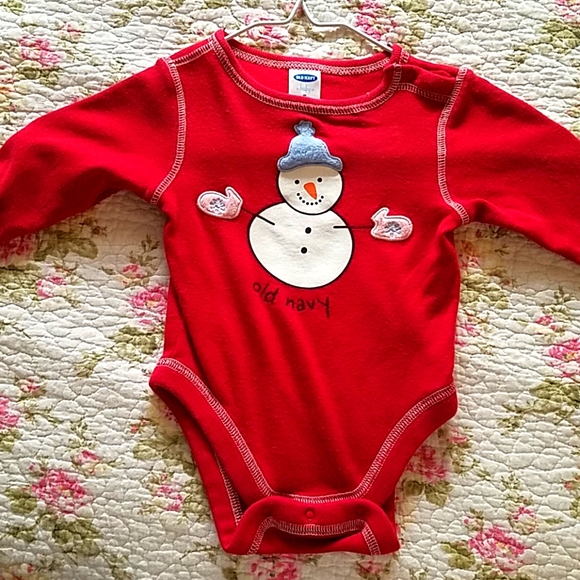 Old Navy Other - ❤4/$20❤Unisex Old Navy Snowman Onsie